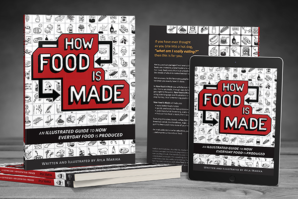 how food is made graphic novel non fiction book photo display
